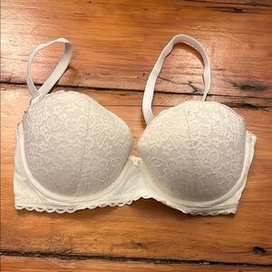 Elegant White Lace Bra